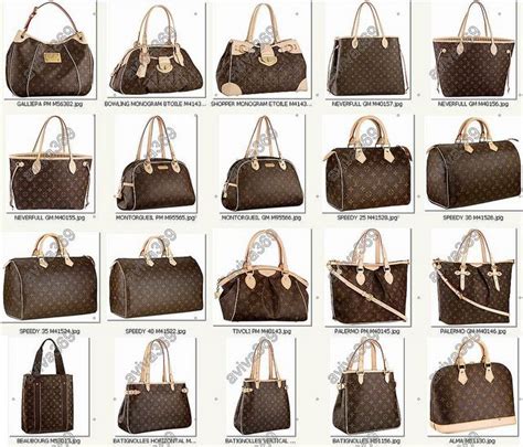 lv bags names